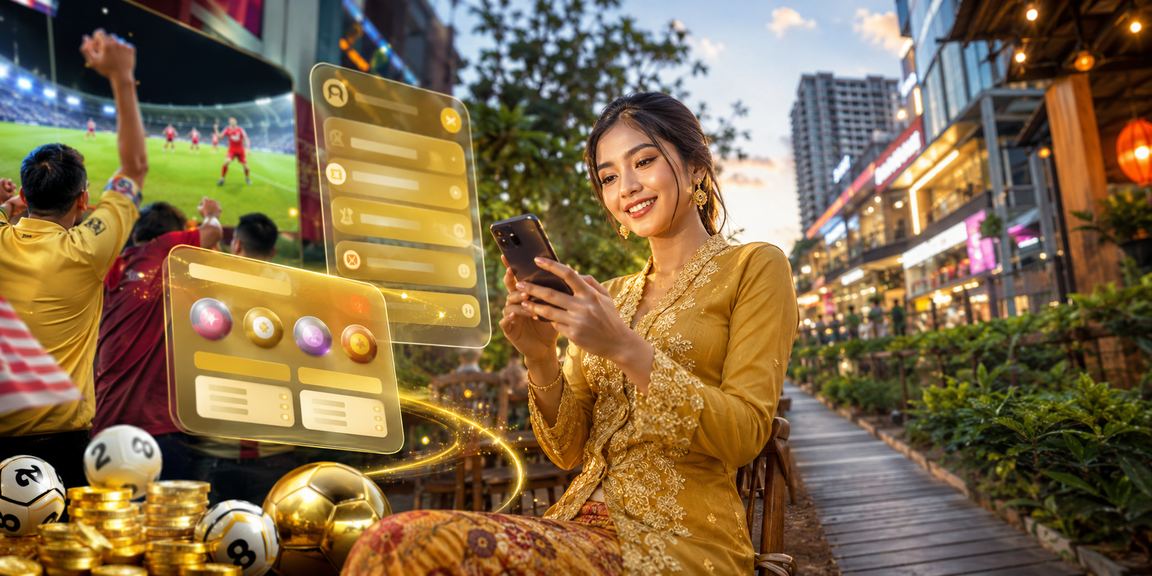 A kebaya-style lottery atmosphere in Johor Bahru with the local community