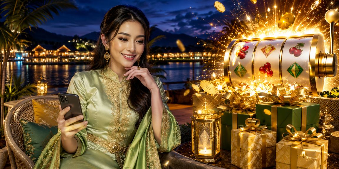 Permainan loteri dan slot bergaya Malaysia sempena Hari Raya