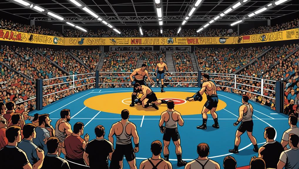 competitive wrestling and tournaments
